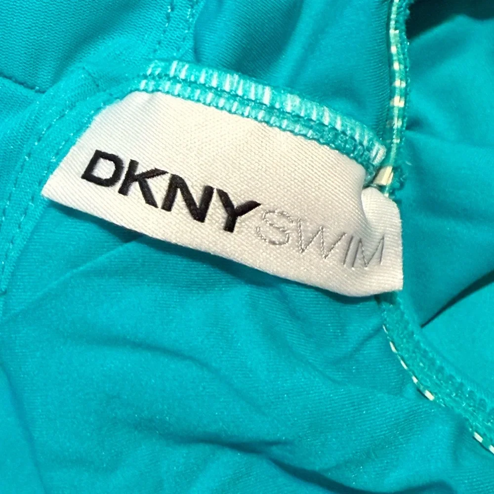 DKNY‎ Swim Aqua One-Piece Swim Suit – Size Small - Picture 3 of 5